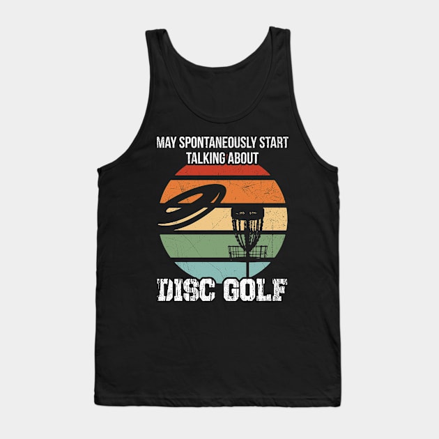 Disc Golf Design for a Disc Golf Enthusiast Tank Top by ErdnussbutterToast